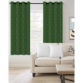 thumbnail image 2 of Happy St. Patrick's Day Blackout Curtains for Bedroom Living Room Darkening Curtains 90 Inch Spring Lucky Green Grasses Rustic Black Out Window Curtain Privacy Window Treatment Drapes 52"x90"x2, 2 of 9