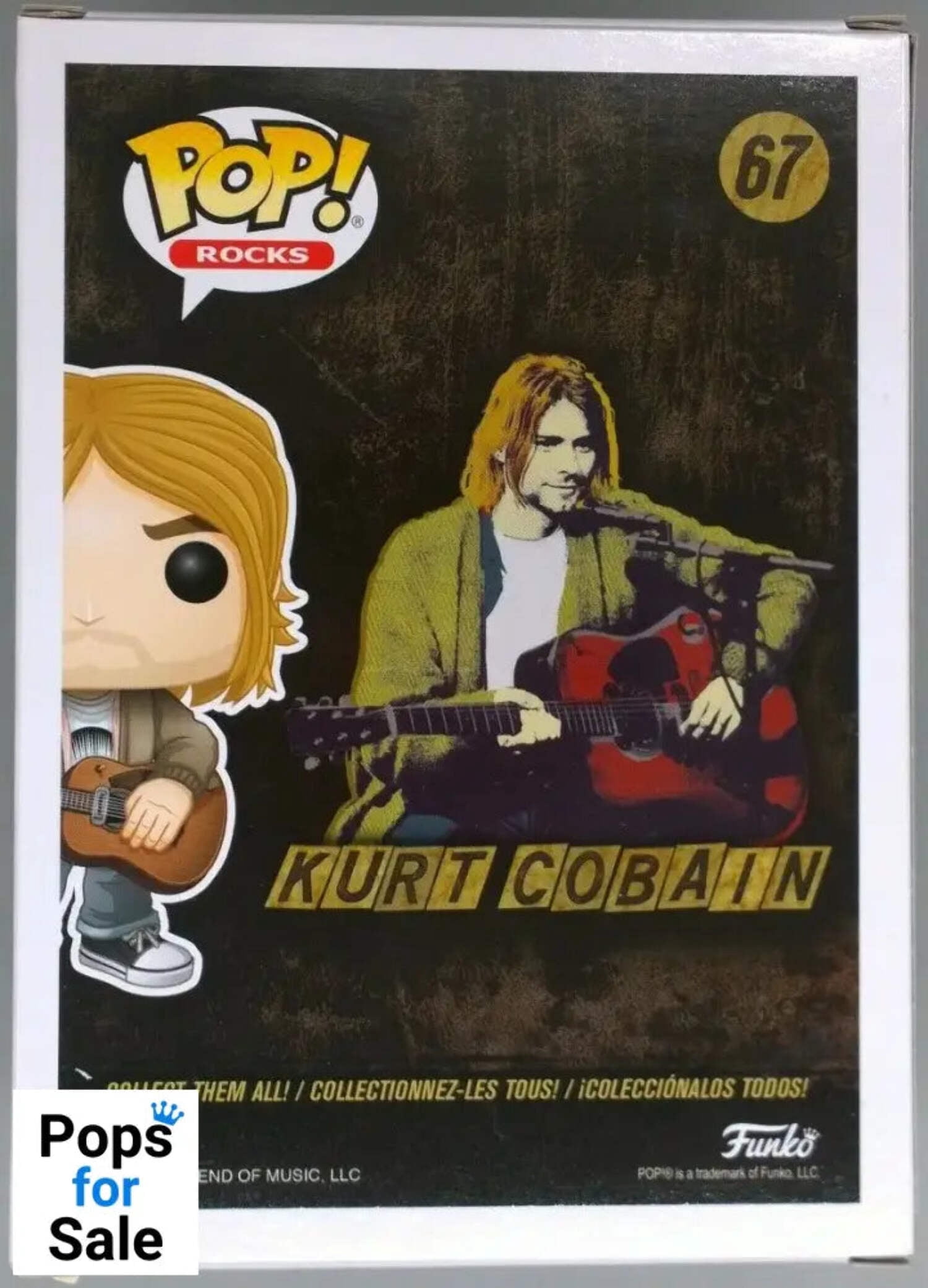 Funko Pop! Rocks: Kurt Cobain (MTV Unplugged 1993) Limited Edition FYE Exclusive Vinyl Figure