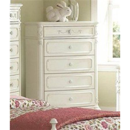 Homelegance Cinderella 5 Drawer Chest In Dark Cherry Walmart Com