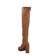 thumbnail image 3 of Bota Extra Larga Para Mujer De Lycra Piel Slim Color Café Platonia MAZAMITLA-02-CAFÉ, 3 of 5