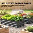 thumbnail image 4 of Outsunny 4' x 2' x 1' Set of 2 Raised Garden Bed, Grey, 4 of 10