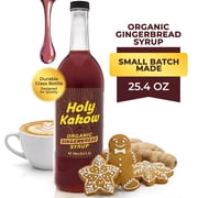 Holy Kakow Organic Gingerbread Syrup for Coffee & Holiday Drinks | Real Ingredients, Gluten-Free | Desserts & Cocktails | 25.4 oz
