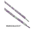 thumbnail image 3 of INSPIRE CHIC Flat Colorful Shoelaces Gradient Colors Shoe Laces for Sneakers 2 Pairs 180cm/70.87" Light Purple Grey, 3 of 4