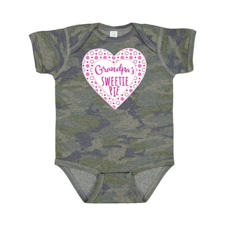 

Inktastic Grandpa s Sweetie Pie with Pink Hearts Gift Baby Boy or Baby Girl Bodysuit