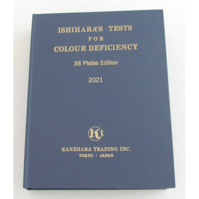 Ishihara Test Chart Book, for Color Deficiency 38 Plate Latest Edition