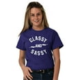thumbnail image 5 of Classy and Sassy Strong Gym Workout Women's Graphic T Shirt Tees Brisco Brands S, 5 of 6