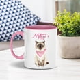 thumbnail image 3 of Happy Mother's Day Ragdoll Love Cat Mom Heart Flower 11oz Accent Two-tone Mug Cat Lover Kitten Owner Gifts Idea Coffee Tea Cup - 12004, 3 of 5