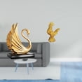thumbnail image 2 of Figura de pollo cisne, escultura de arte moderno, estatua decorativa de colección para sala de estar, gabinete, decoración del hogar, decoración Feng, 2 of 8