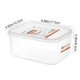 thumbnail image 3 of Recipientes de plástico transparente para almacenar alimentos en la cocina: recipientes herméticos y apilables para aperitivos, cereales, alimentos secos y para organizar la despensa., 3 of 6