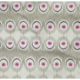 thumbnail image 4 of oneOone Tissu Popeline Sergé Coton Bio Imprimé Plume de Paon Ikat BTY 42 Pouces de Large, 4 of 4