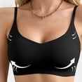 thumbnail image 4 of Gytharion Women's Wireless Bras Solid Color Smooth Cups Wide Straps Sports Bras Flexible Support Everyday Seamless Bras, 4 of 6