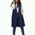thumbnail image 4 of Towmus Women's Long Down Vest Sleeveless Hooded Jacket Oversized Winter Warm Casual Full-Zip Coats Outdoor Lightweight Puffer Quilted Vests L-6XL, 4 of 5