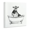 thumbnail image 2 of Cow in Bathtub Sketch Wall Plaque Art, 12 x 12, Made Domestically, 2 of 6