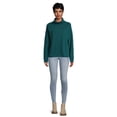 thumbnail image 2 of Time and Tru Women's Turtleneck Sweatshirt, Sizes XS-3XL, 2 of 5