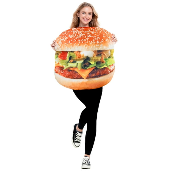 Seasons Adult Hamburger Costume, Novelty Halloween Outfit, One size