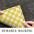 thumbnail image 6 of Yellow and White Checkered Pattern Door Rugs,Washable Non Slip Door Mats Indoor,Decorative Door Mats,Entry Mat Indoor for Entrance,Bedroom,Kitchen,Bathroom,17"x30", 6 of 6