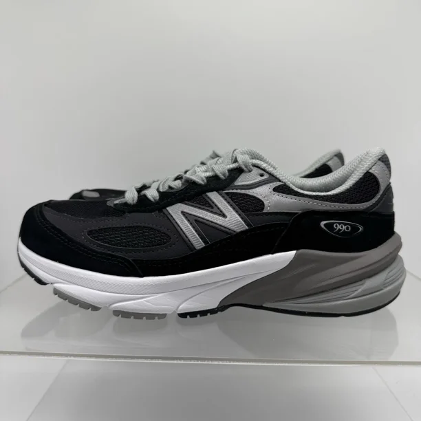 Men’s New Balance 990v6 M990BK6 Made in USA Black Gray Size 7 2E WIDE