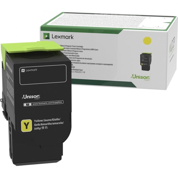 Lexmark 78c1uy0 Return Program Toner, 7,000 Page-Yield, Yellow 78C1UY0