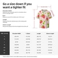 thumbnail image 7 of Wukai Strawberry Floral Men's Casual Short-Sleeve Button Down Shirt - Lightweight Summer Dress Shirt for Daily Wear-X-Large, 7 of 7