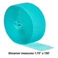 thumbnail image 6 of Turquoise Paper Party Streamer, 150', by Way To Celebrate, 6 of 7