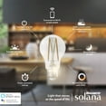 thumbnail image 3 of Bulbrite  Solana Smart LED G25 60W Equivalent Tunable WIFI Light Bulb, Milky, 2PK - 2200K-6500K, 3 of 5