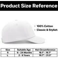 thumbnail image 6 of baby baseball cap toddler baseball hat for boys & girls - cotton infant sun hat, 6 of 6
