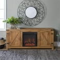 thumbnail image 2 of Pemberly Row 58" Fireplace TV Stand in Barnwood, 2 of 6