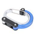 thumbnail image 2 of Hebilla de seguridad con mosquetón en forma de D de aluminio resistente para escalada en roca al aire libre azul, 2 of 8