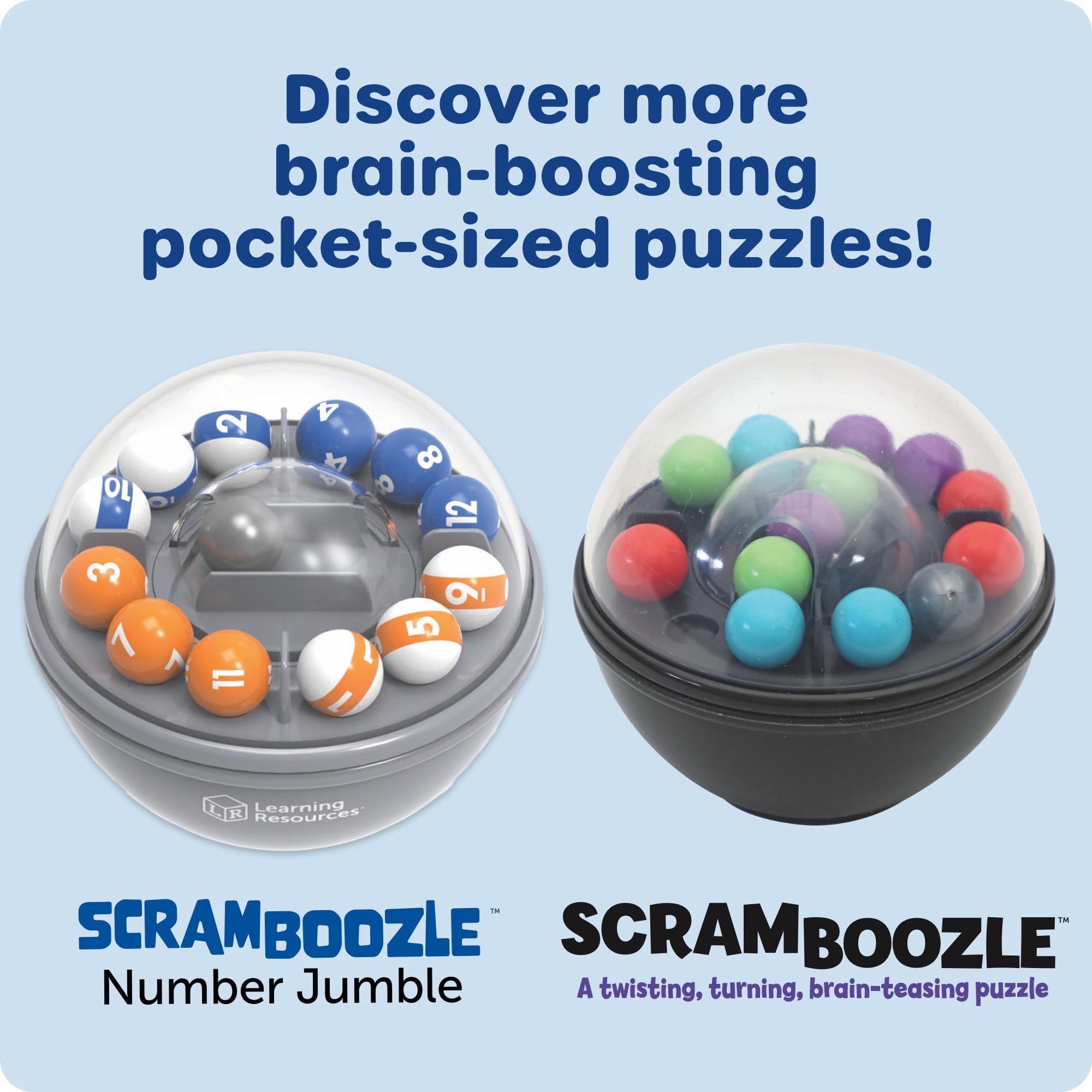 Learning Resources Scramboozle Number Jumble - Brain Teasers for Kids and Adults, Ages 6+