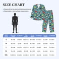 thumbnail image 4 of Naloa Christmas Hat Cute French Bulldog Men’s Pajamas Set - Long Sleeve Button Down Sleep Shirt and Pajama Bottoms Sleepwear Set-XX-Large, 4 of 7