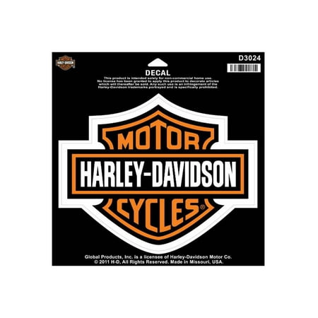 Harley Davidson Decals Stickers - Harley-Davidson Bar & Shield Large Decal, Large Size Sticker D3024, Harley Davidson
