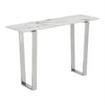 thumbnail image 6 of 47.2" X 14.2" X 20.3" Stone And Brushed Stainless Steel Atlas Console Table, 6 of 6