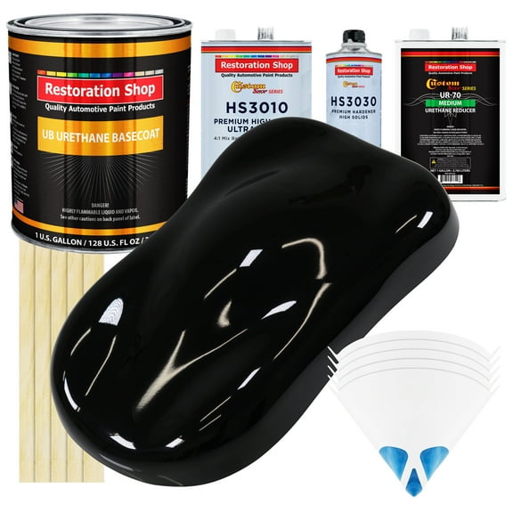Boulevard Black Premium Gallon Kit URETHANE BASECOAT Car Auto Body Paint Kit