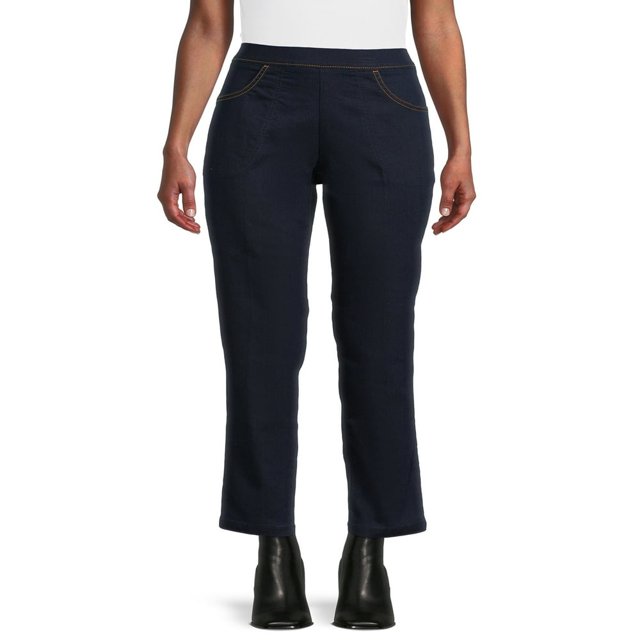 CHOK Women‘s Stretch Pull On Pants with Pockets 29” Inseam for Regular Sizes XS-XXL