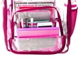 thumbnail image 7 of Heavy Duty Clear Backpack Durable See Through Student Transparent School Bookbag Deluxe High Quality Travel Daypack Hot Pink, 7 of 7