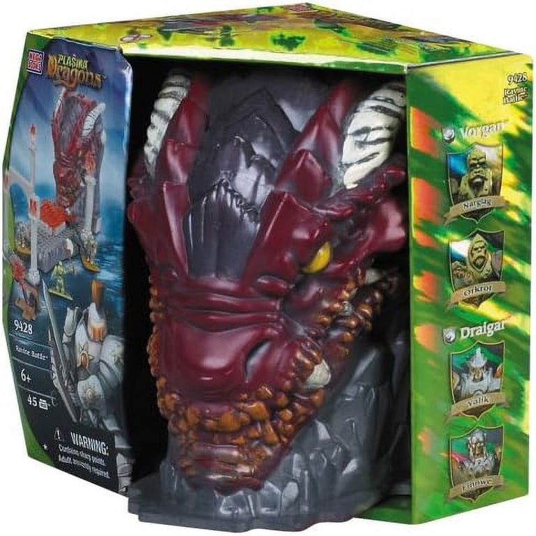 Mega Bloks Plasma Dragons Ravine Battle Set - Silver Vorgan Helmet