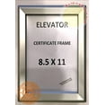 thumbnail image 4 of Elevator Certificate Frame 8.5x11 (Silver, Heavy Duty - Aluminum) (ref-2201), 4 of 5