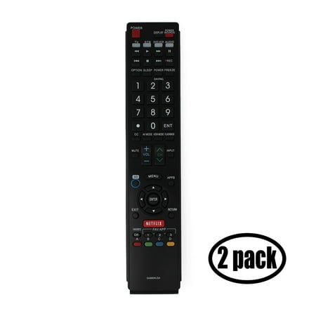 2 Pack Replacement Sharp GA890WJSA TV Remote Control for Sharp C13911 Television