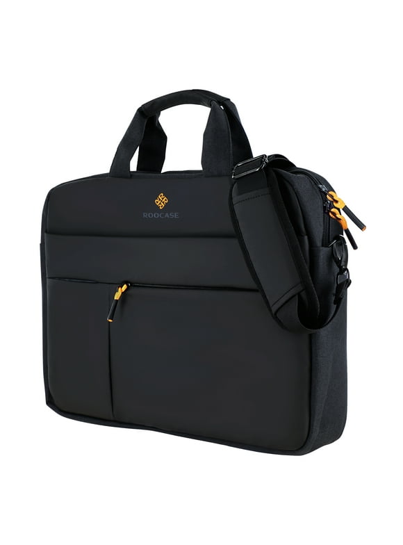 ROOCASE Normandie Laptop Shoulder Bag - Carrying Case Messenger Bag with Strap Fits 15.6 inch Laptop and Tablet