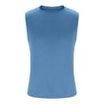 thumbnail image 5 of aidice Tank Tops for Men Crew Neck Sleeveless Undershirts Lightweight Homewear Comfy Solid Color Shirts, 5 of 6