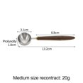 thumbnail image 3 of Vintage Design Stainless Steel Coffee Scoop with Antique Wooden Handle, 3 of 8