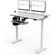 VersaDesk Powerlift Split-Level 48"x30"Electric Standing Desk Height Adjustable Sit to Stand Desk