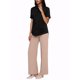thumbnail image 4 of CAMISA DE MUJER CHIC INSPIRE DE MANGA CORTA CON CUELLO DESCENDIDO XL NEGRO, 4 of 7