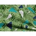 thumbnail image 4 of oneOone Rayon Green Fabric Texture & Triangle Geometric Sewing Material Print Fabric By The Yard 56 Inch Wide, 4 of 6