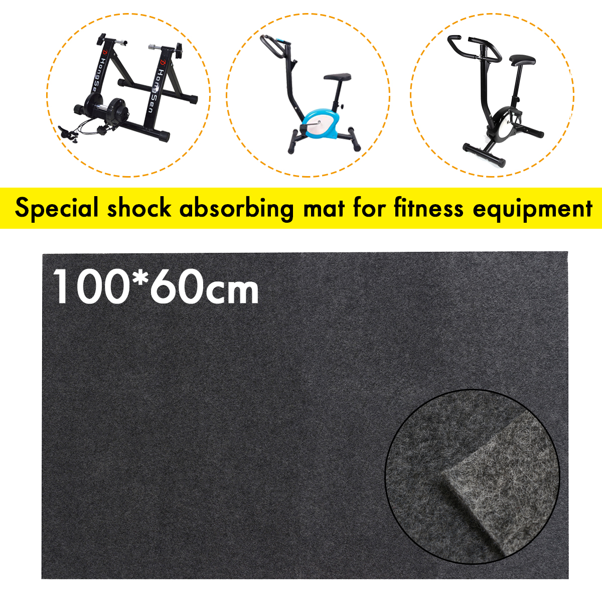 Exercise Equipment Mat for Home Gym, High Density Heavy Duty Fitness