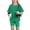 Green, variant on Eltusu Girls Outfit Sets, Solid Color Short Sleeve Crewneck T-Shirts & Shorts Sets Light Blue Size 10-12 T