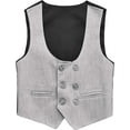 thumbnail image 5 of Boys Suit Set, Formal Jacket, Vest, Pants, Shirt and Matching Bowtie 5 Piece, 5 of 17
