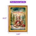 thumbnail image 5 of Merry Christmas Santa Reindeer Antlers Miniature American Shepherd Sleigh Xmas Winter Holiday Acrylic Plaque with Wood Photo Frame Box MAS Dog Lover Gifts Light Box - 00023, 5 of 5