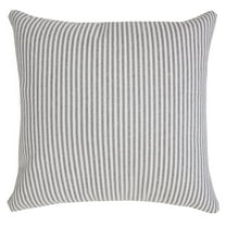 Ox Bay Hampton 20" x 20" Gray/White Striped Cotton Adult Decorative Throw Pillow