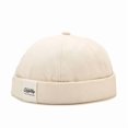 thumbnail image 1 of Bocca Bonnet Sans Visière pour Hommes, Couleur Unie, Ajustable, Beige, 1 of 6
